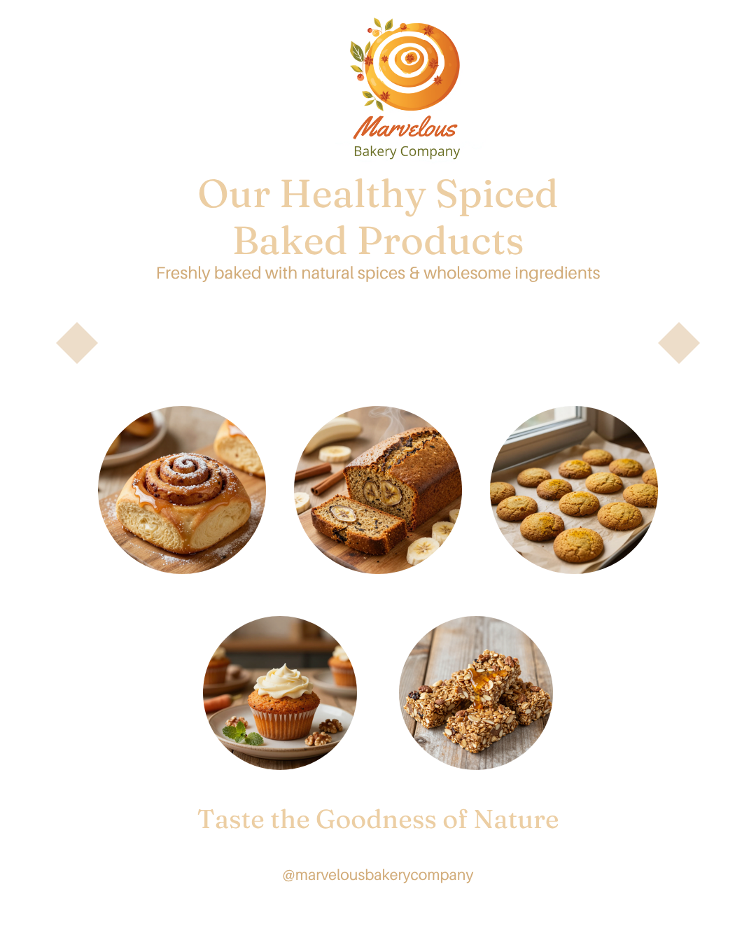 Marvelous Bakery company products poster